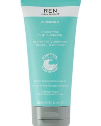 Ren Clean Skincare Clearcalm Clarifying Clay Cleanser 150ml - Ren Skincare Evilbeauty  - 5056264703381