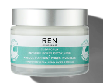 Ren Clean Skincare Clearcalm Invisible Pores Detox Mask 50ml - Ren Skincare Evilbeauty  - 5056264705286
