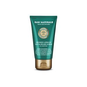 Raw Naturals Crushed Apricot Face & Beard Scrub - Raw Naturals Evilbeauty  - 7391593004456