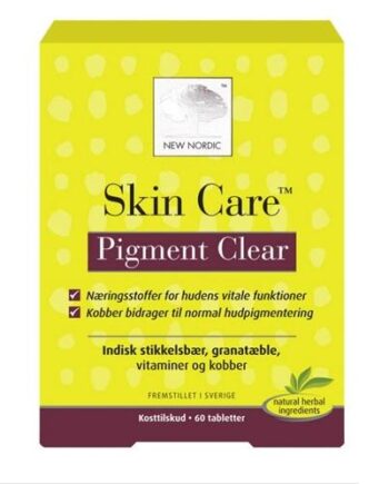 Skin Care Pigment Clear 60tab - New Nordic Evilbeauty  - 5021807453801