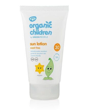 Grøn Green People Sun Lotion Børn Spf30 Duft 150ml - Green People Evilbeauty  - 5034511005044