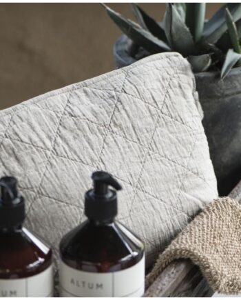 Toilettaske Quiltet Grå Beige Laursen - Ib Laursen Evilbeauty  - 5709898334673