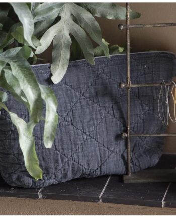Toilettaske Quiltet Mørkeblå Laursen - Ib Laursen Evilbeauty  - 5709898334697