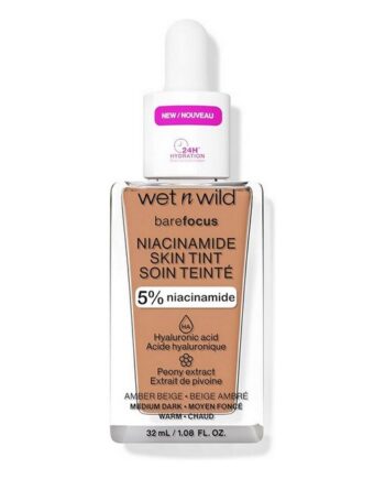 Beige Wet Wild Bare Focus Niacinamide Skin Tint Amber - Wet N Wild Evilbeauty  - 0077802163752